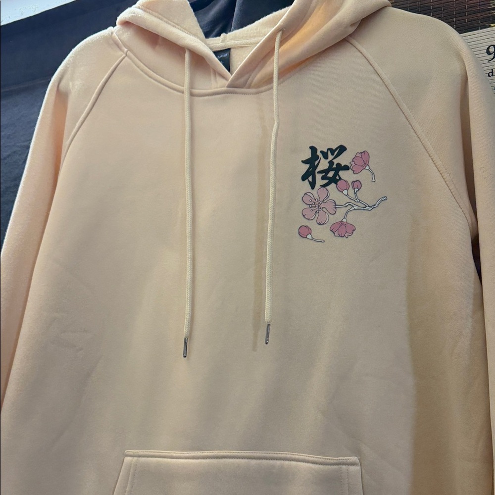 Sakura Peach Floral Hoodie